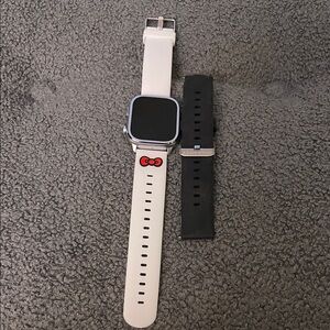 Hello Kitty Smartwatch with White and Black Bands
